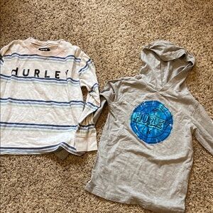 Hurley Kids' Gray and Blue Shirts Set - Size 6